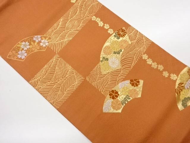 JAPANESE NAGOYA OBI / WOVEN JIGAMI PATTERN